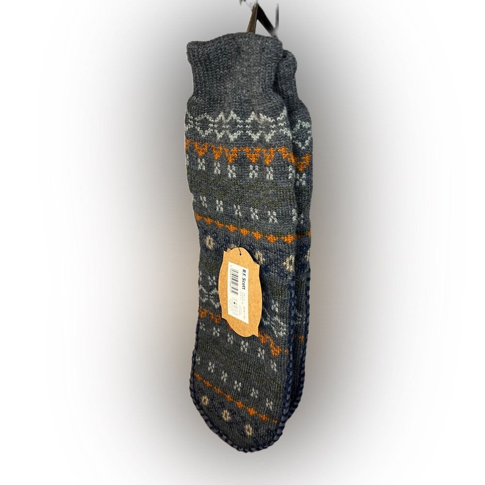 R.F. Scott slipper socks men 8-12 NWT